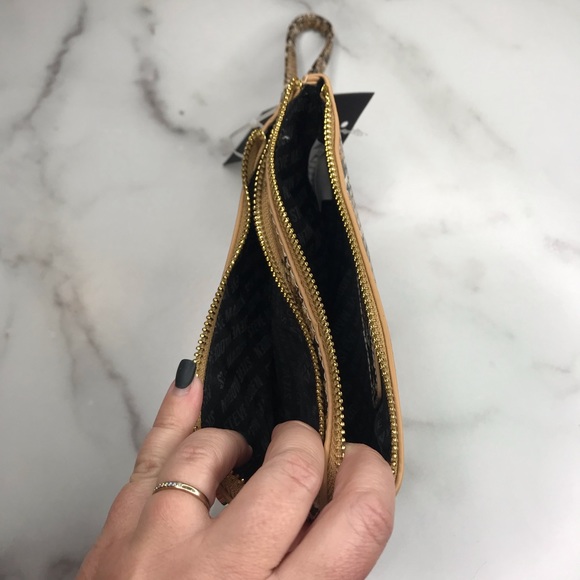Steve Madden | Snake Print Double Pouch Wristlet - Picture 4 of 8